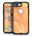 The Orange Watercolor Grunge Surface with Polka Dots - iPhone 7 Plus/8 Plus OtterBox Case & Skin Kits