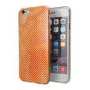 The Orange Watercolor Surface with Slanted White Lines iPhone 6/6s or 6/6s Plus 2-Piece Hybrid INK-Fuzed Case