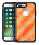 The Orange Watercolor Surface with Slanted White Lines - iPhone 7 Plus/8 Plus OtterBox Case & Skin Kits