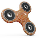 The Orange Watercolor Surface with Slanted White Lines Full-Body Fidget Spinner Skin-Kit