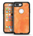 The Orange Watercolor Surface with Slanted White Lines - iPhone 7 Plus/8 Plus OtterBox Case & Skin Kits