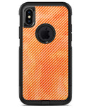 The Orange Watercolor Surface with Slanted White Lines - iPhone X OtterBox Case & Skin Kits