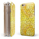 The Orange Yellow Watercolors with Falling Pedals iPhone 6/6s or 6/6s Plus 2-Piece Hybrid INK-Fuzed Case