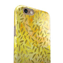 The Orange Yellow Watercolors with Falling Pedals iPhone 6/6s or 6/6s Plus 2-Piece Hybrid INK-Fuzed Case