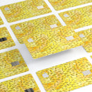 The Orange Yellow Watercolors with Falling Pedals - Premium Protective Decal Skin-Kit for the Apple Credit Card