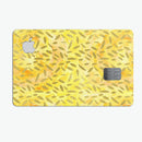The Orange Yellow Watercolors with Falling Pedals - Premium Protective Decal Skin-Kit for the Apple Credit Card