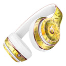 The Orange Yellow Watercolors with Falling Pedals Full-Body Skin Kit for the Beats by Dre Solo 3 Wireless Headphones
