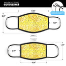 The Orange Yellow Watercolors with Falling Pedals - Made in USA Mouth Cover Unisex Anti-Dust Cotton Blend Reusable & Washable Face Mask with Adjustable Sizing for Adult or Child
