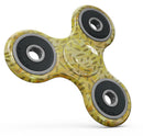The Orange Yellow Watercolors with Falling Pedals Full-Body Fidget Spinner Skin-Kit
