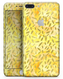 The Orange Yellow Watercolors with Falling Pedals - Skin-kit for the iPhone 8 or 8 Plus