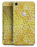 The Orange Yellow Watercolors with Falling Pedals - Skin-kit for the iPhone 8 or 8 Plus
