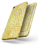 The Orange Yellow Watercolors with Falling Pedals - Skin-kit for the iPhone 8 or 8 Plus