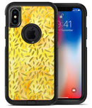 The Orange Yellow Watercolors with Falling Pedals - iPhone X OtterBox Case & Skin Kits