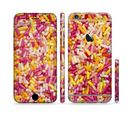 The Orange and Pink Candy Sprinkles Sectioned Skin Series for the Apple iPhone 6s Plus