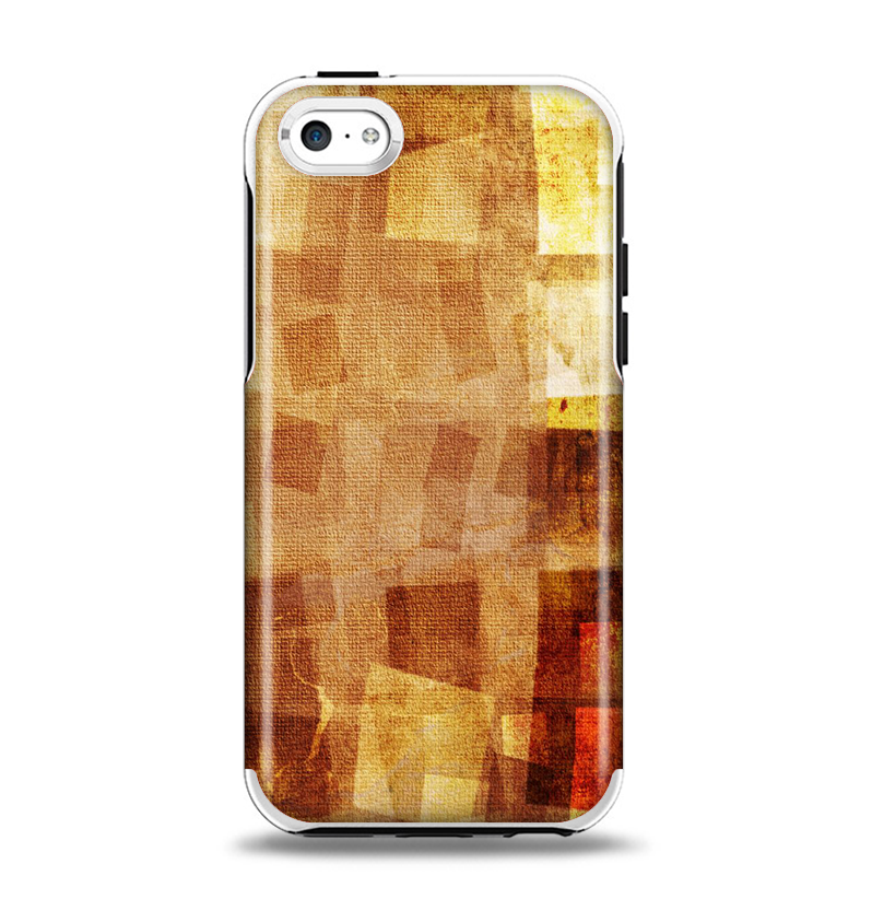 The Oranged Patch Layers Vintage Apple iPhone 5c Otterbox Symmetry Case Skin Set