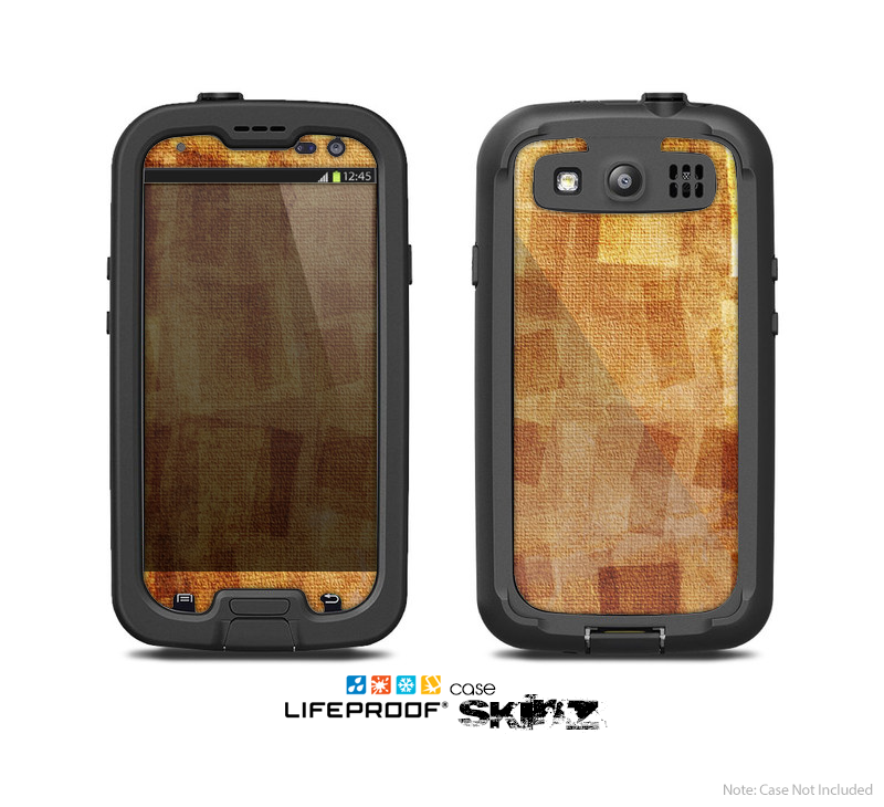 The Oranged Patch Layers Vintage Skin For The Samsung Galaxy S3 LifeProof Case