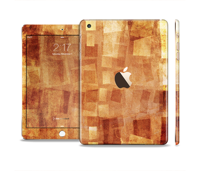 The Oranged Patch Layers Vintage Full Body Skin Set for the Apple iPad Mini 3