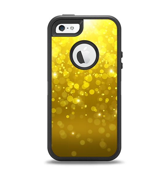 The Orbs of Gold Light Apple iPhone 5-5s Otterbox Defender Case Skin Set