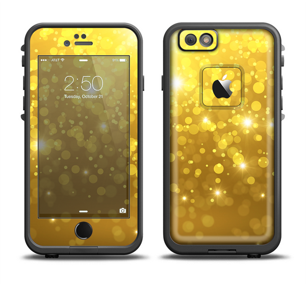 The Orbs of Gold Light Apple iPhone 6/6s LifeProof Fre Case Skin Set