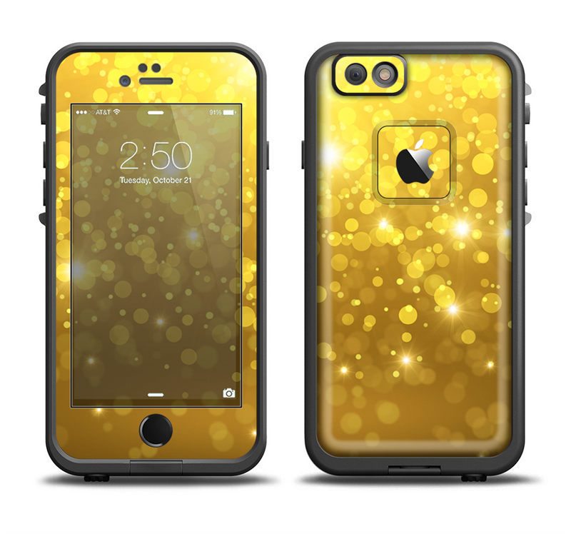 The Orbs of Gold Light Apple iPhone 6/6s Plus LifeProof Fre Case Skin Set