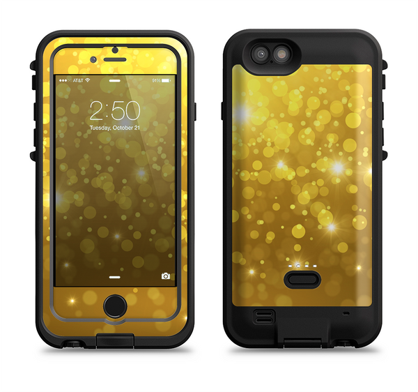 The Orbs of Gold Light Apple iPhone 6/6s LifeProof Fre POWER Case Skin Set