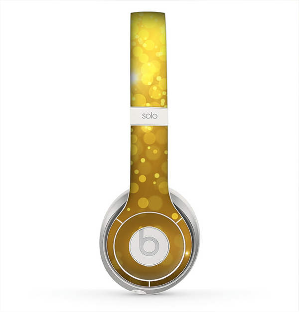 The Orbs of Gold Light Skin for the Beats by Dre Solo 2 Headphones