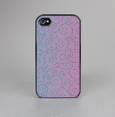 The OverLock Pink to Blue Swirls Skin-Sert for the Apple iPhone 4-4s Skin-Sert Case