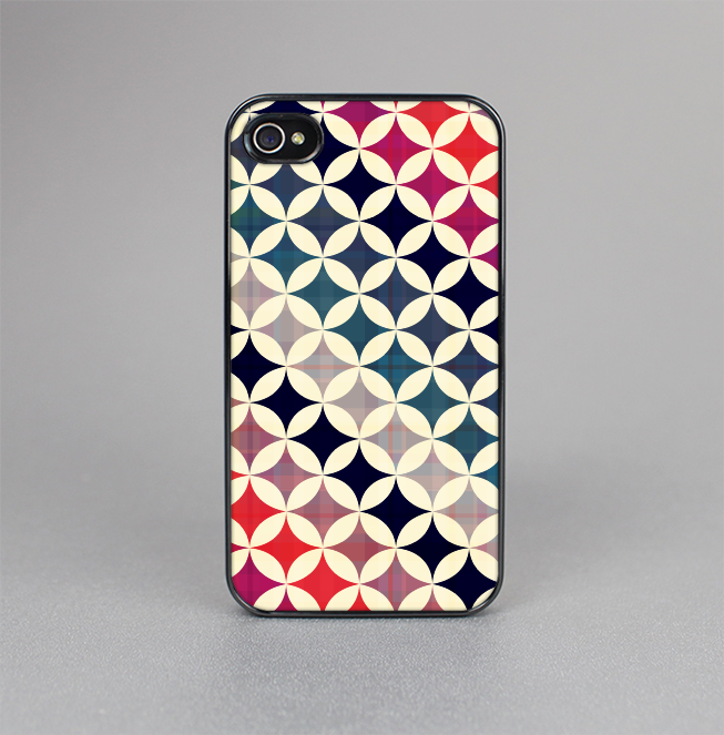 The Overlapping Retro Circles Skin-Sert for the Apple iPhone 4-4s Skin-Sert Case