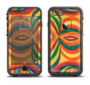 The Painted Colorful Curves Apple iPhone 6/6s LifeProof Fre Case Skin Set