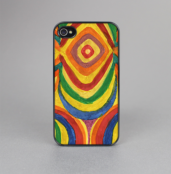 The Painted Colorful Curves Skin-Sert for the Apple iPhone 4-4s Skin-Sert Case