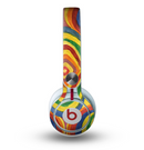 The Painted Colorful Curves Skin for the Beats by Dre Mixr Headphones