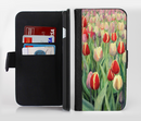The Painting of Field of Flowers Ink-Fuzed Leather Folding Wallet Credit-Card Case for the Apple iPhone 6/6s, 6/6s Plus, 5/5s and 5c