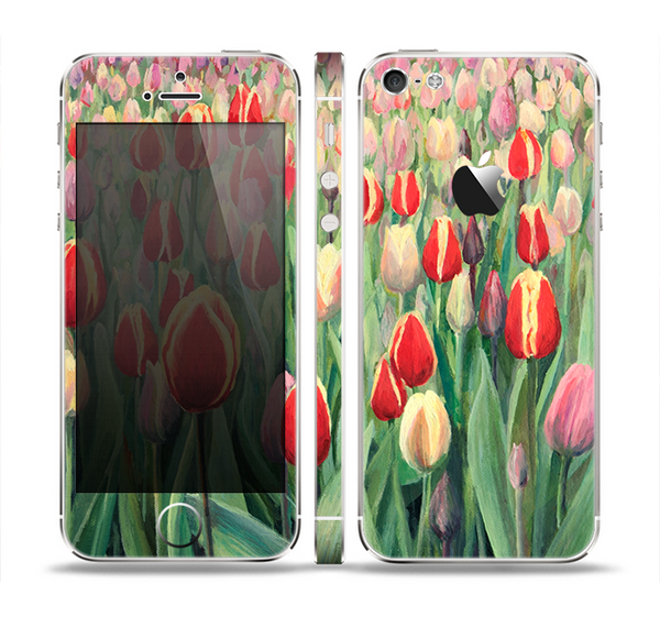 The Painting of Field of Flowers Skin Set for the Apple iPhone 5