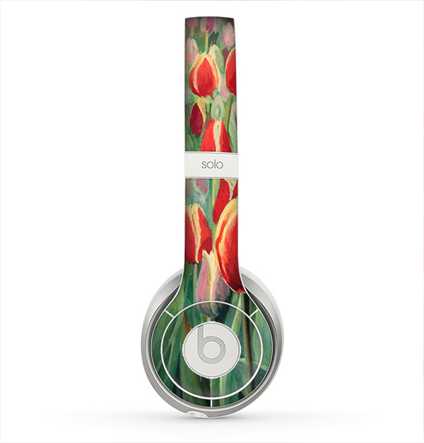 The Painting of Field of Flowers Skin for the Beats by Dre Solo 2 Headphones