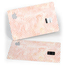 The Pale Orange Watercolored Chevron Pattern - Premium Protective Decal Skin-Kit for the Apple Credit Card
