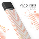 The Pale Orange Watercolored Chevron Pattern - Premium Decal Protective Skin-Wrap Sticker compatible with the Juul Labs vaping device