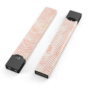 The Pale Orange Watercolored Chevron Pattern - Premium Decal Protective Skin-Wrap Sticker compatible with the Juul Labs vaping device