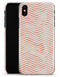 The Pale Orange Watercolored Chevron Pattern - iPhone X Clipit Case