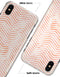 The Pale Orange Watercolored Chevron Pattern - iPhone X Clipit Case