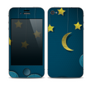The Paper Stars and Moon Skin for the Apple iPhone 4-4s