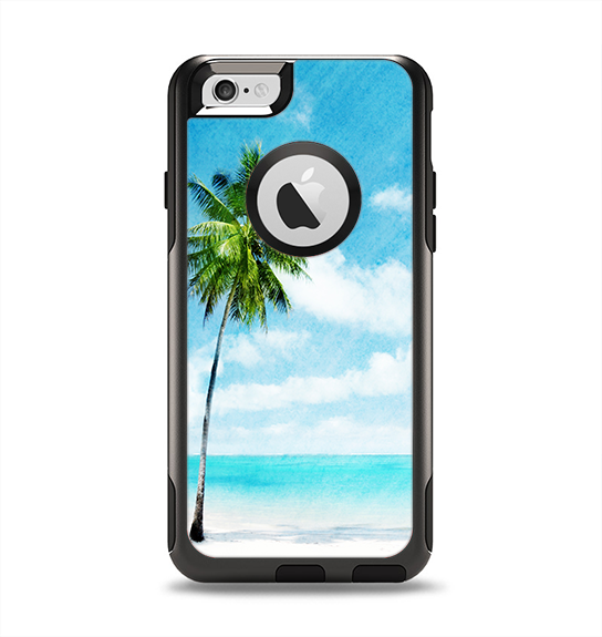 The Paradise Beach Palm Tree Apple iPhone 6 Otterbox Commuter Case Skin Set