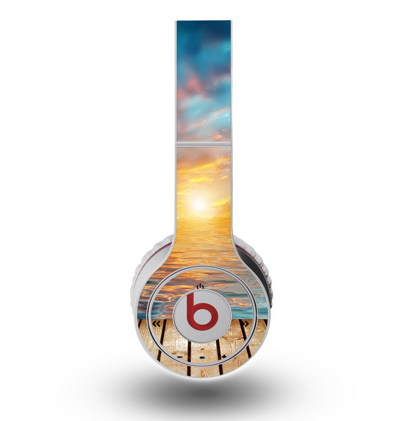 The Paradise Sunset Ocean Dock Skin for the Original Beats by Dre Wireless Headphones