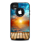 The Paradise Sunset Ocean Dock Skin for the iPhone 4-4s OtterBox Commuter Case