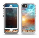 The Paradise Sunset Ocean Dock Skin for the iPhone 5-5s OtterBox Preserver WaterProof Case