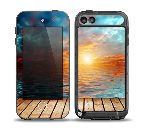 The Paradise Sunset Ocean Dock Skin for the iPod Touch 5th Generation frē LifeProof Case