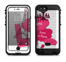 The Paris Pink Illustration Apple iPhone 6/6s LifeProof Fre POWER Case Skin Set