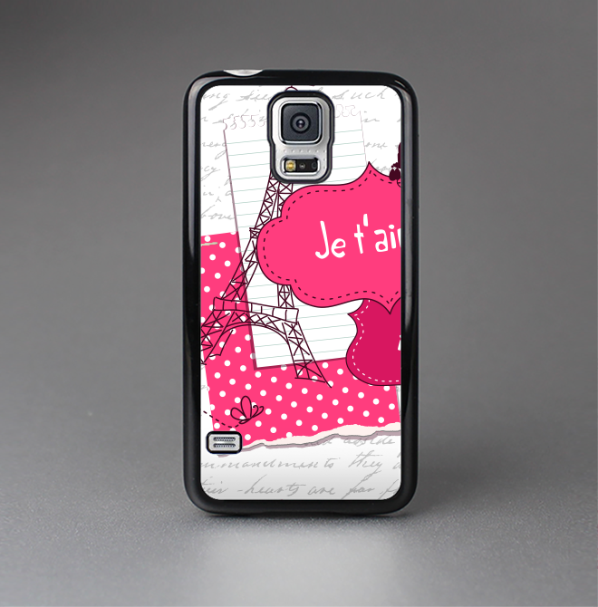 The Paris Pink Illustration Skin-Sert Case for the Samsung Galaxy S5