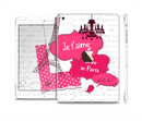 The Paris Pink Illustration Full Body Skin Set for the Apple iPad Mini 3