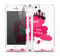 The Paris Pink Illustration Skin Set for the Apple iPhone 5s
