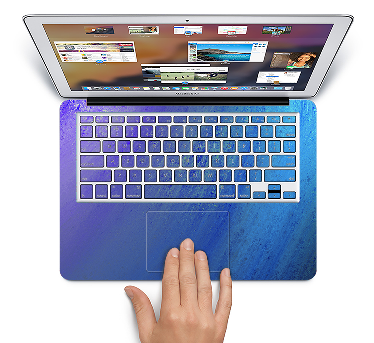 The Pastel Blue Surface Skin Set for the Apple MacBook Pro 15